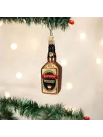 Old World Christmas Old World Bourbon Bottle Glass Ornament