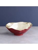 Beatriz Ball Thanni Maia Large Bowl, Red and Gold
