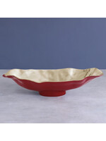 Beatriz Ball Thanni Maia Medium Oval Bowl, Red and Gold