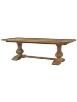 Bramble Trestle Dining Table, Eight Feet without Grooves