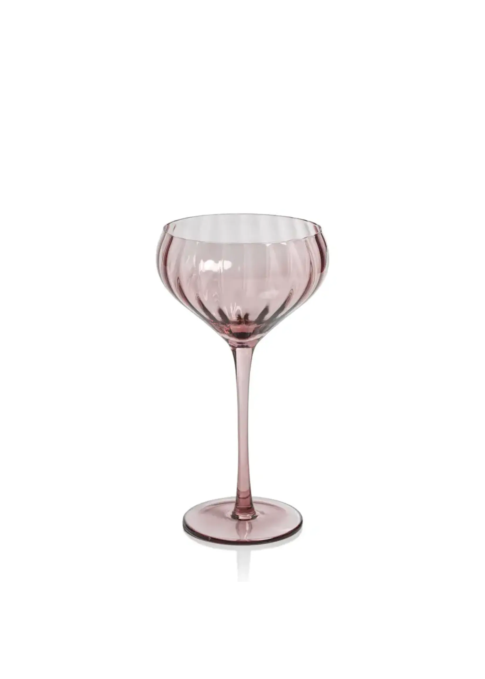 Zodax Madeleine Optic Glassware, Wine-Cocktail Glass