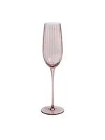 Zodax Madeleine Optic Glassware Champagne Flute