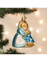 Old World Christmas Mrs. Rabbit and Peter Glass Christmas Ornament