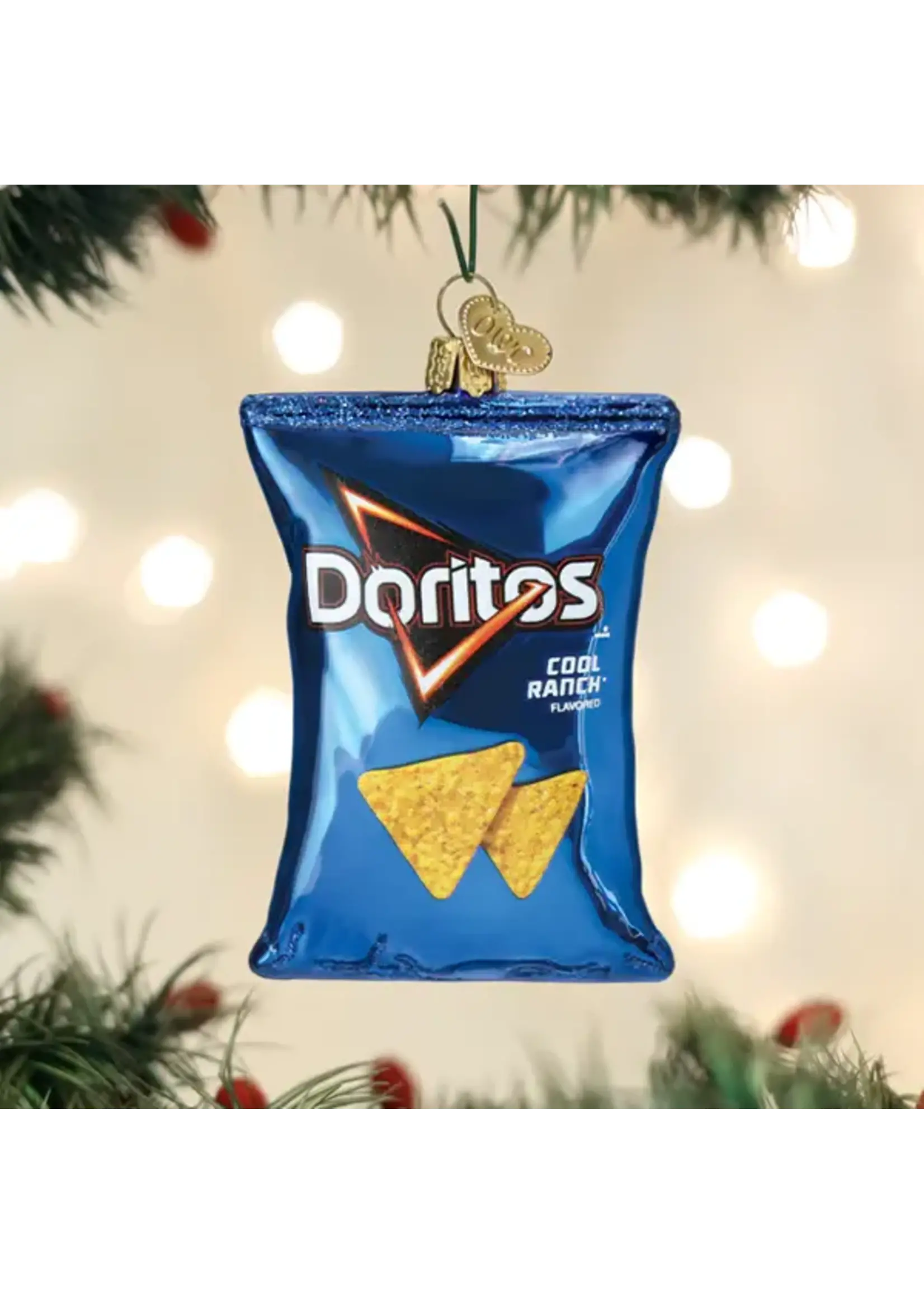 Old World Christmas Doritos, Cool Ranch Chips, Glass Ornament