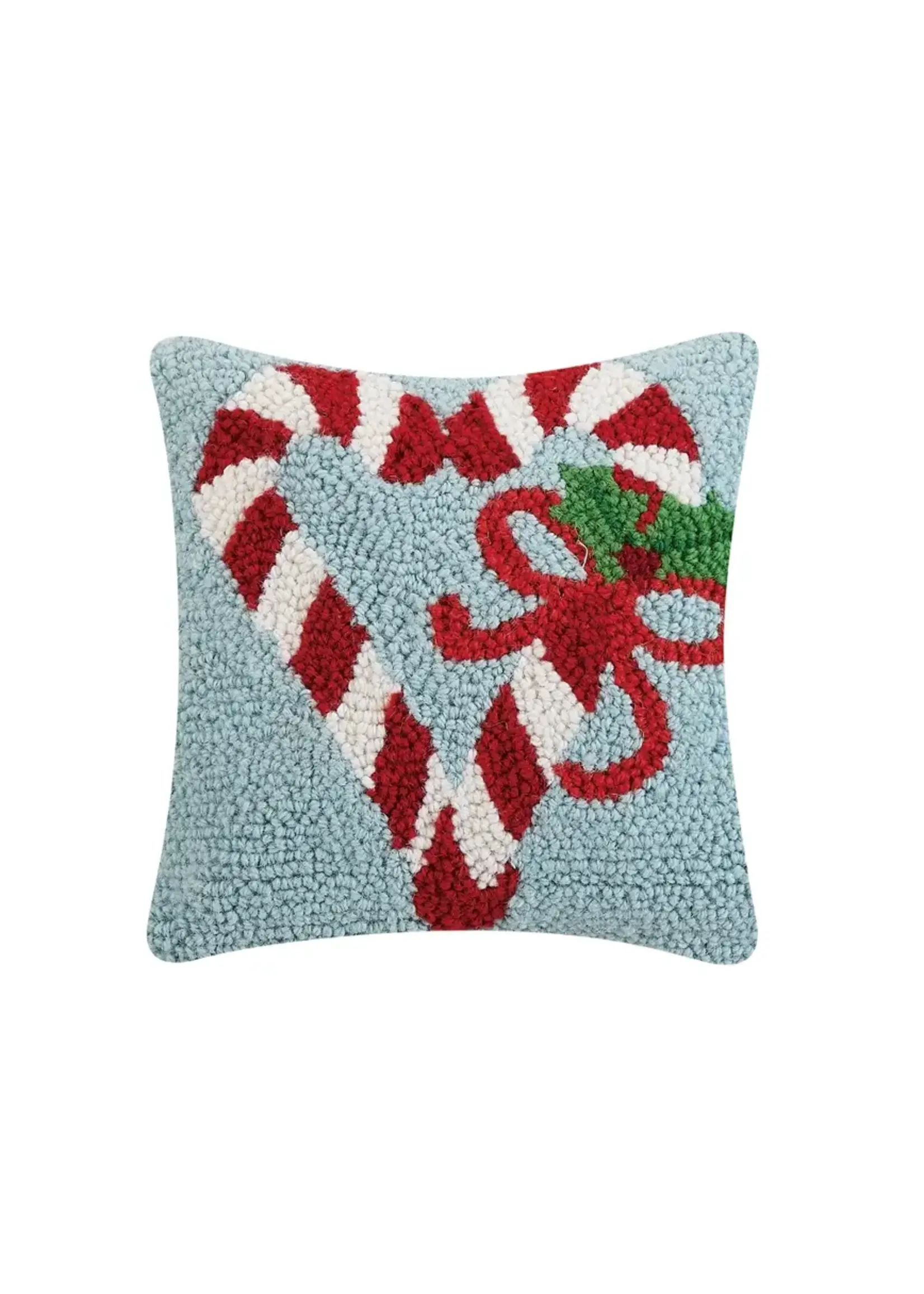 Peking Candy Cane Heart Pillow