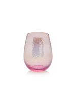 Zodax Aperitivo Stemless Pink Luster Glass