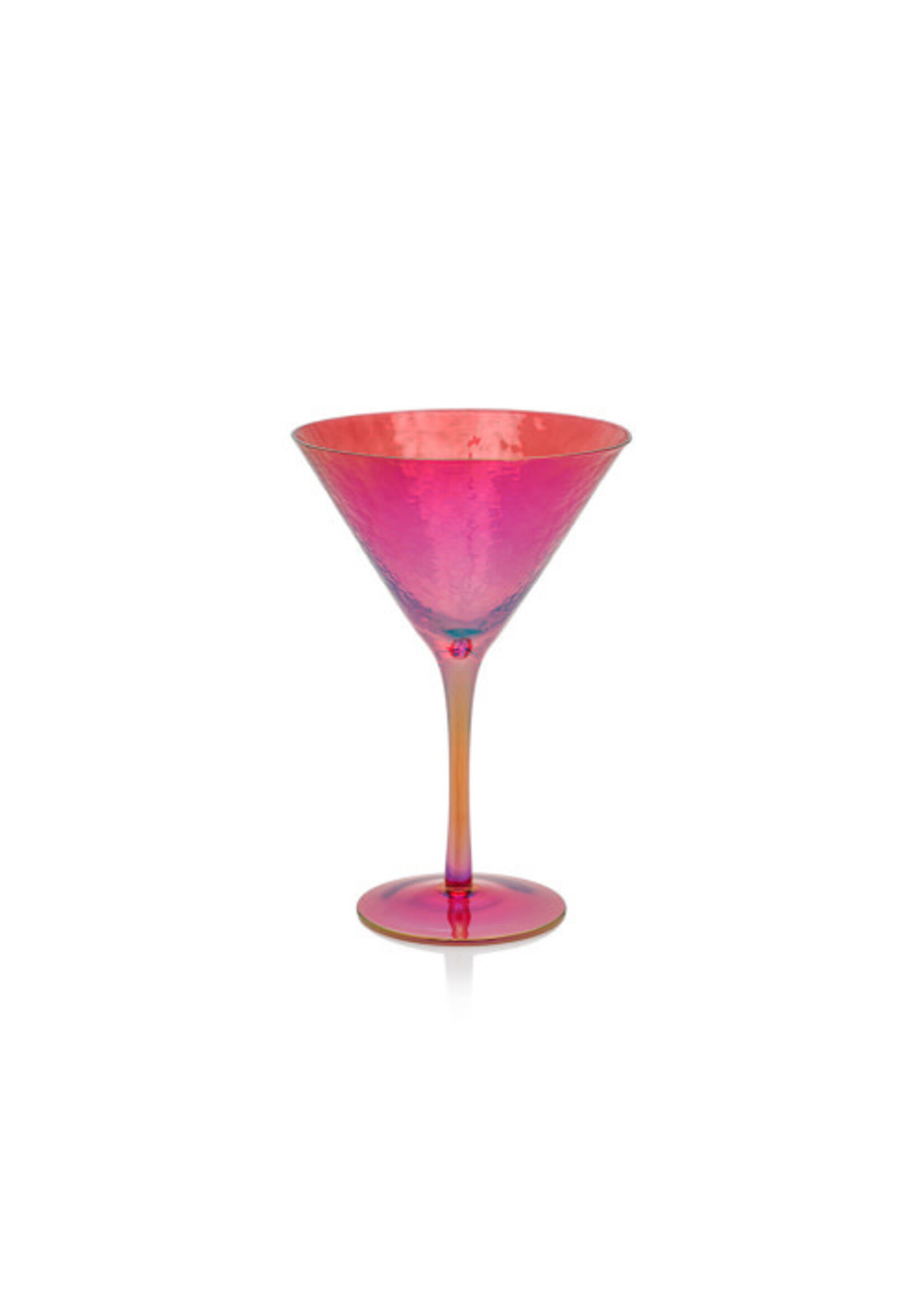 Zodax Aperitivo Martini Glass, Luster Red