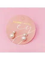 Ellison+Young Classic Double Pearl Earrings