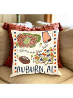 Happy by Rachel Auburn, College Town Pillow