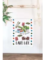 Happy by Rachel Cotton Lake Tea Towel