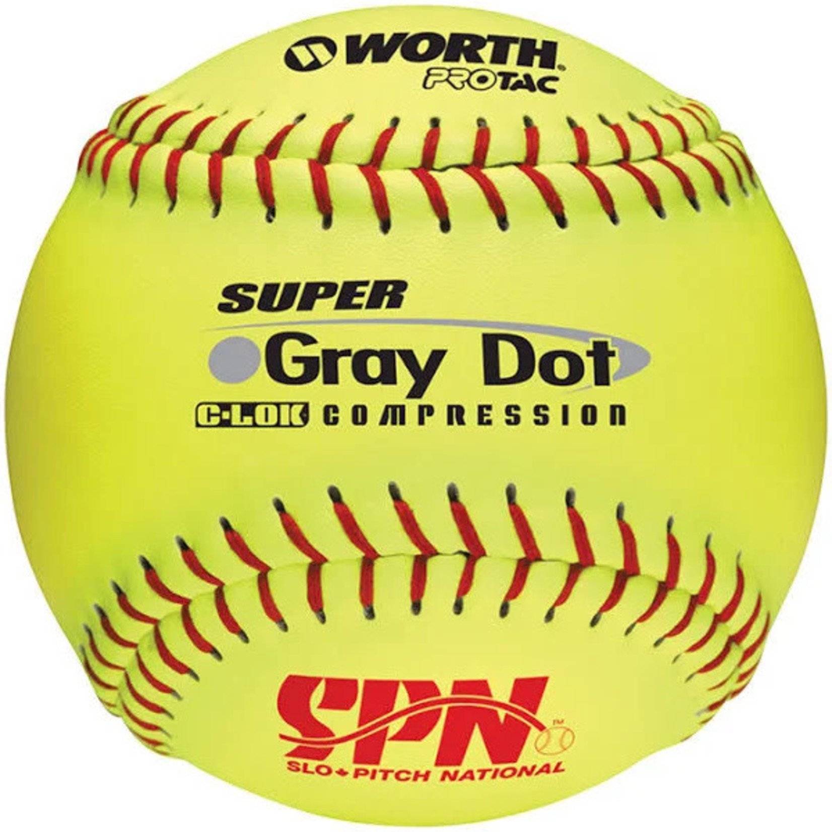 Worth Balle Softball Worth SPN Grey Dot