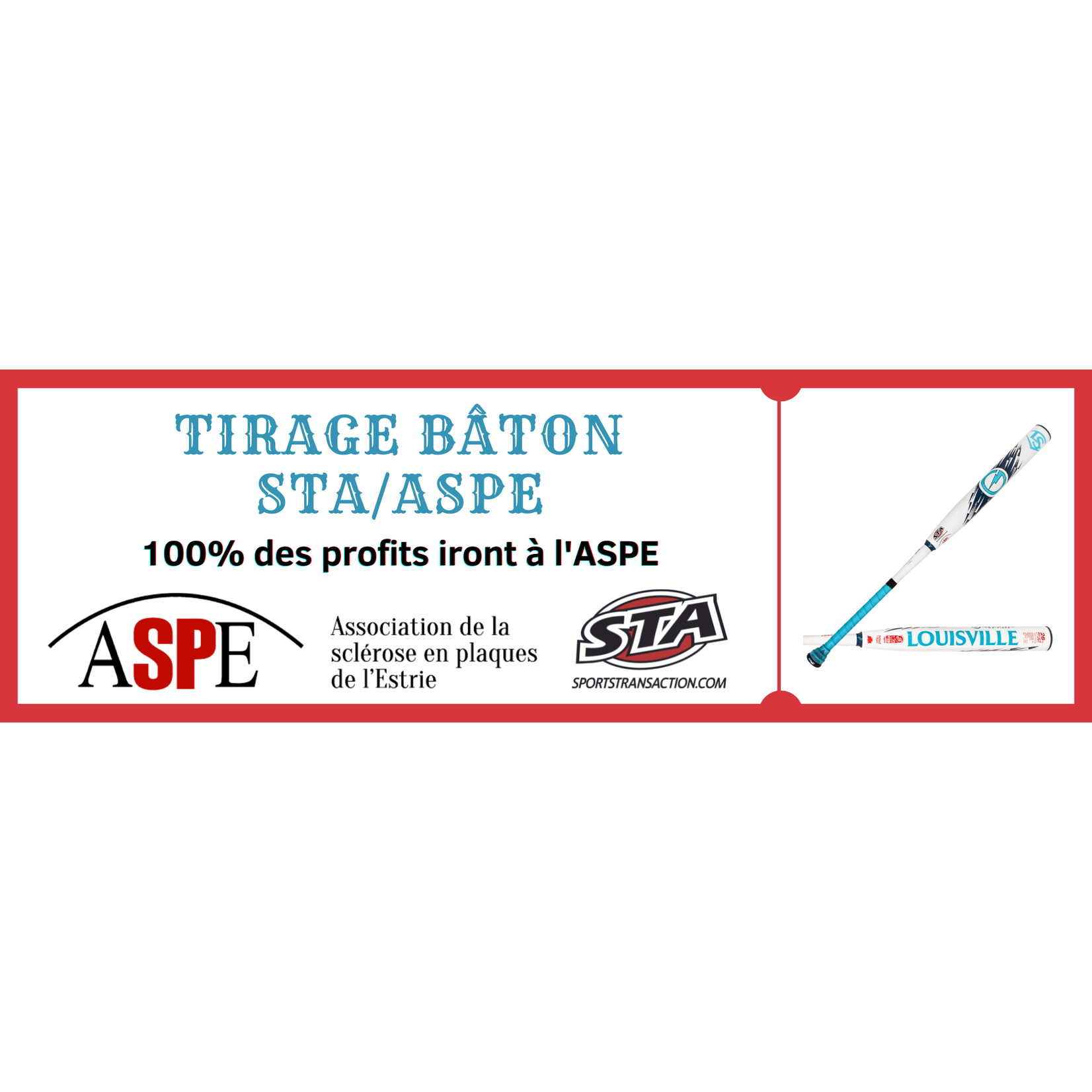 Sports Trans-Action Billet Tirage Bâton Genesis STA/ASPE