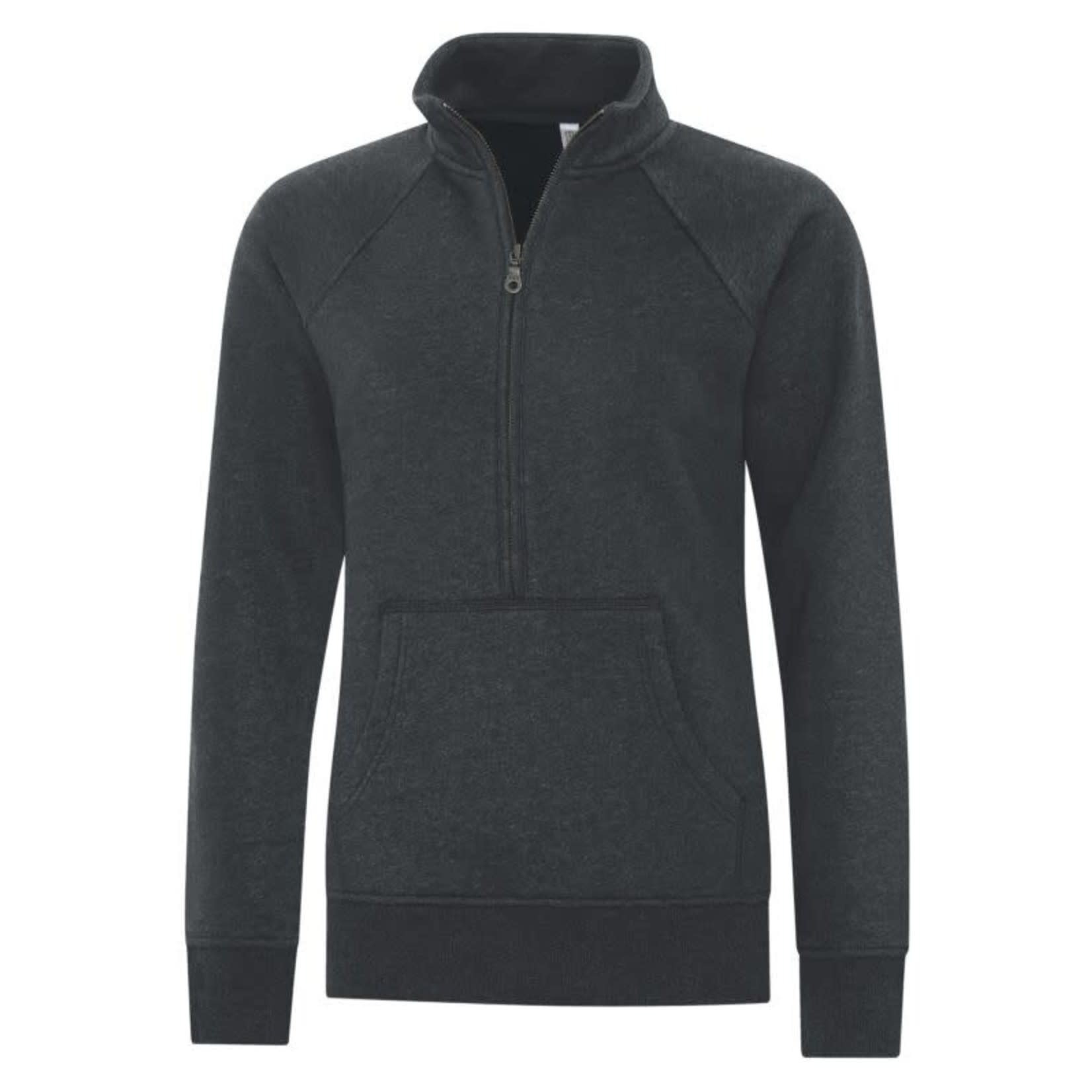 Coton Ouaté 1/4 Esactive Zip Charpenterie/Menuiserie - Femme