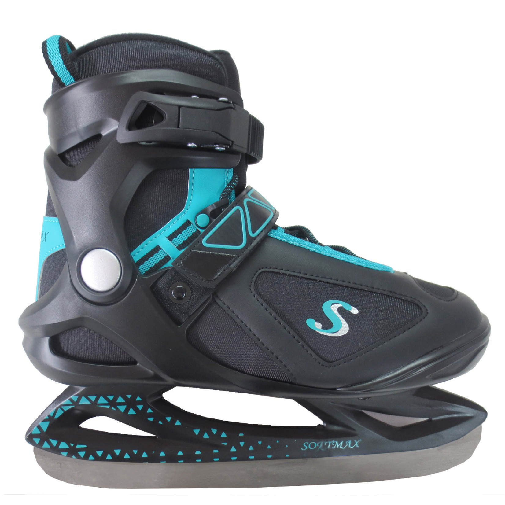 Softmax Patins Ultimate S-203 Femme coquille rigide confort velours Noir/Jade