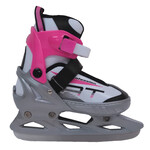 Softmax Patins Freestyle PW253  Ajustable Fille Blanc et Rose