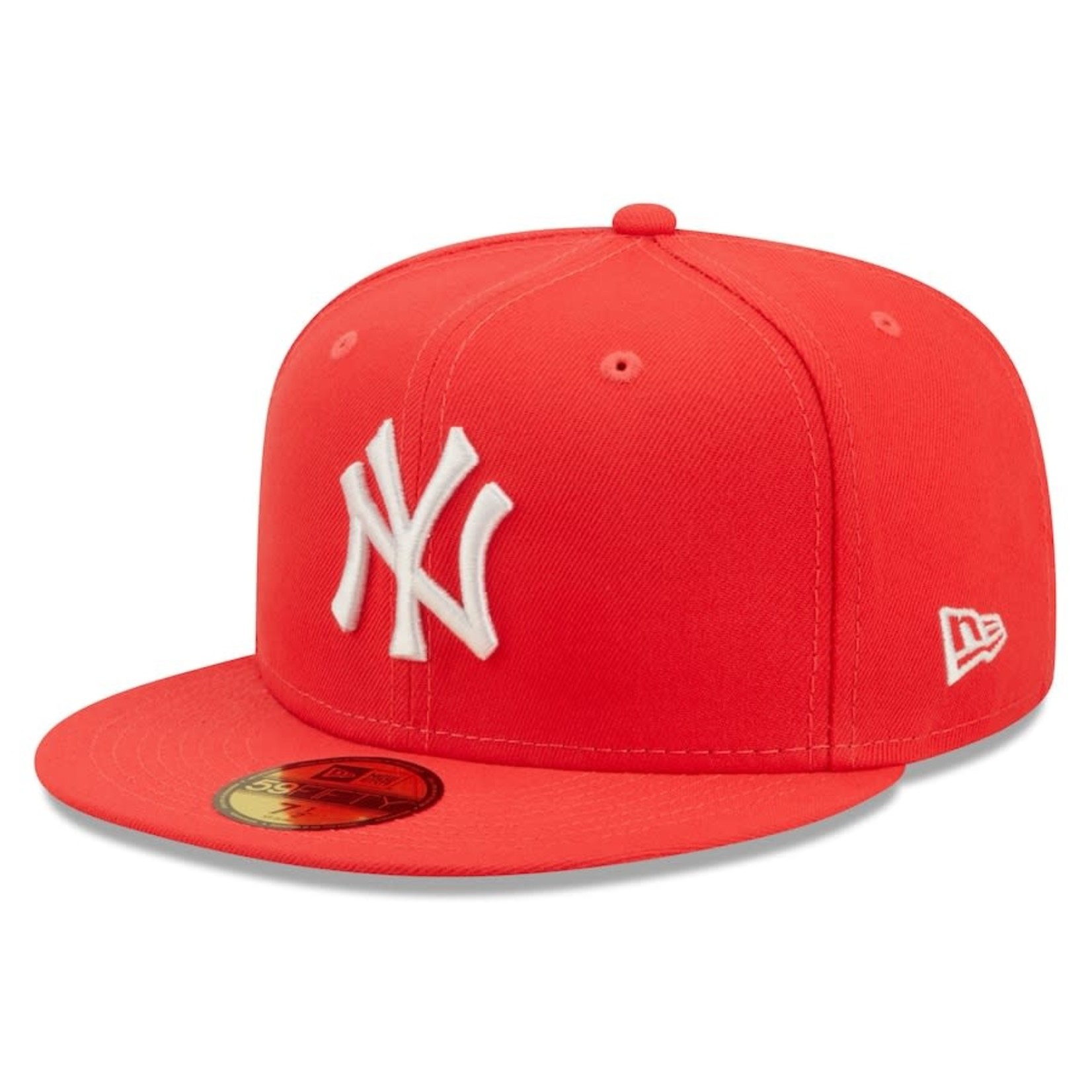 New Era New Era New York Yankees 71/8 - 56.8cm - Lava Highlighter Logo 59FIFTY Fitted Hat - Red