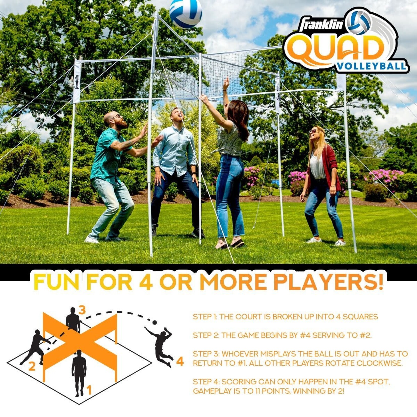 Franklin QUAD VOLLEYBALL FRANKLIN -PVC 3MM