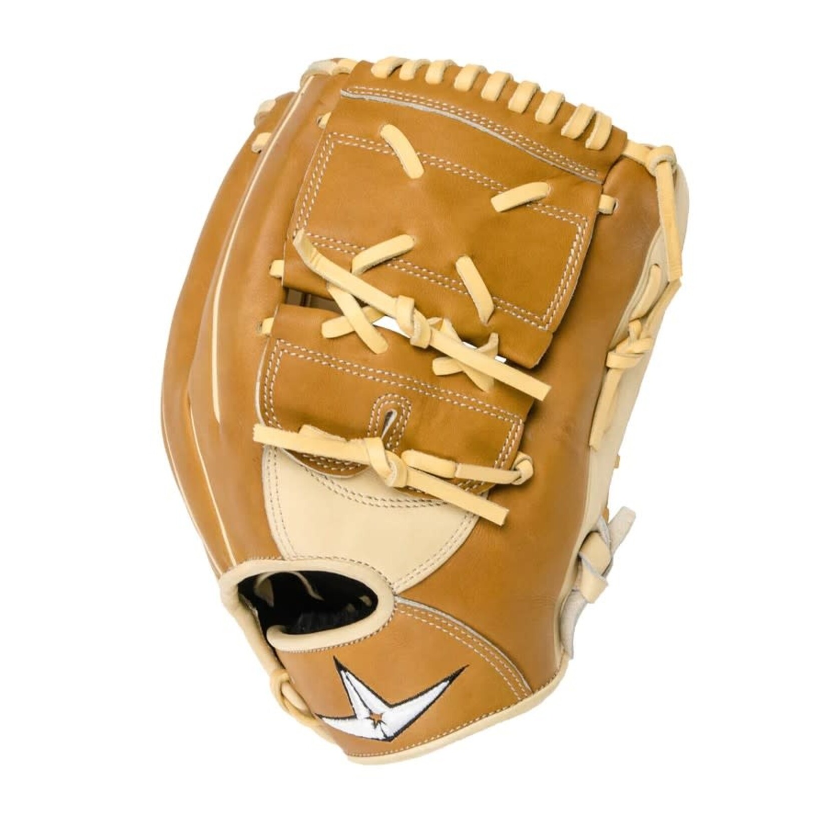 All-Star PRO ELITE 12" 2-PIECE FIELDING GLOVE - RIGHT THROW - 1 1 SADDLE/CREAM