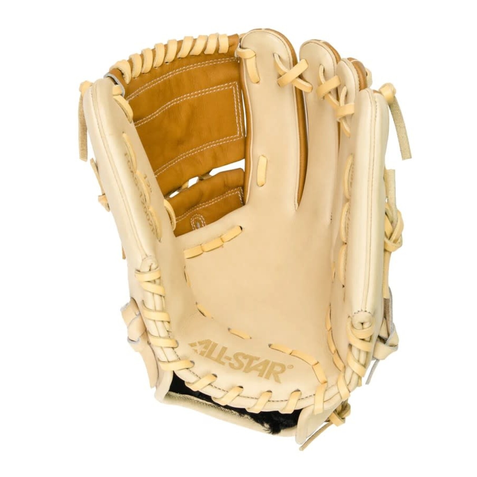 All-Star PRO ELITE 12" 2-PIECE FIELDING GLOVE - RIGHT THROW - 1 1 SADDLE/CREAM