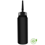 Black 1000ml Tallboy Water Bottle With Black Straw Pull-Top Lid