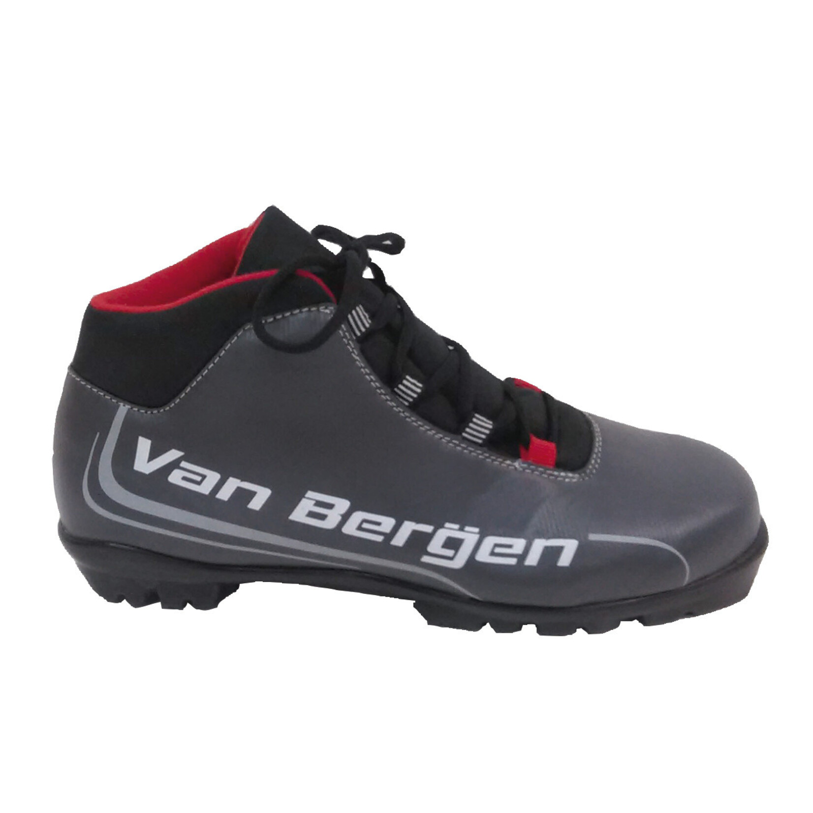 Van Bergen Botte NNN Classic lacée Grise/Rouge