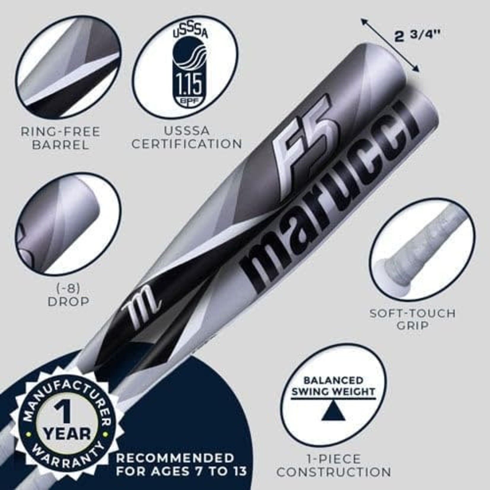 Marucci F5 SL -5, 2 5/8