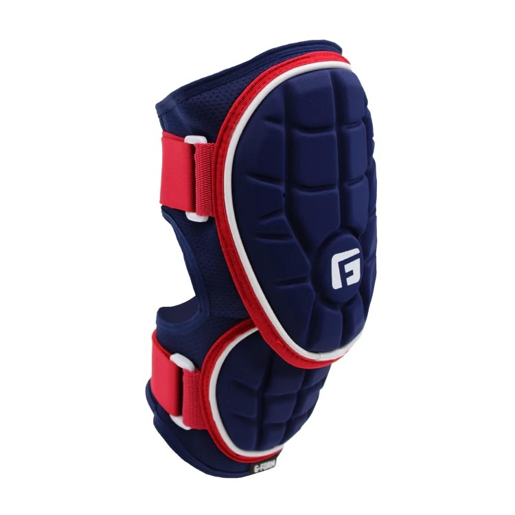 G-Form Elite Speed Coudière de batteur de baseball - Coudière de baseball profil bas avec sangles ajustables - Noir, Adulte L/XL