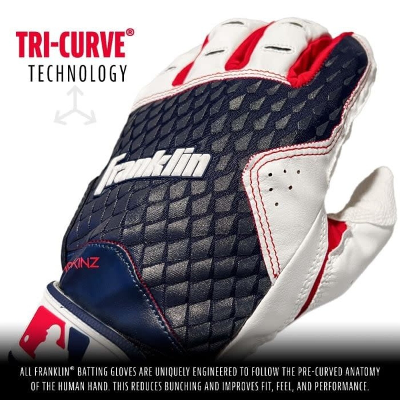 Franklin 2ND SKINZ - ADULT WHITE/NAVY