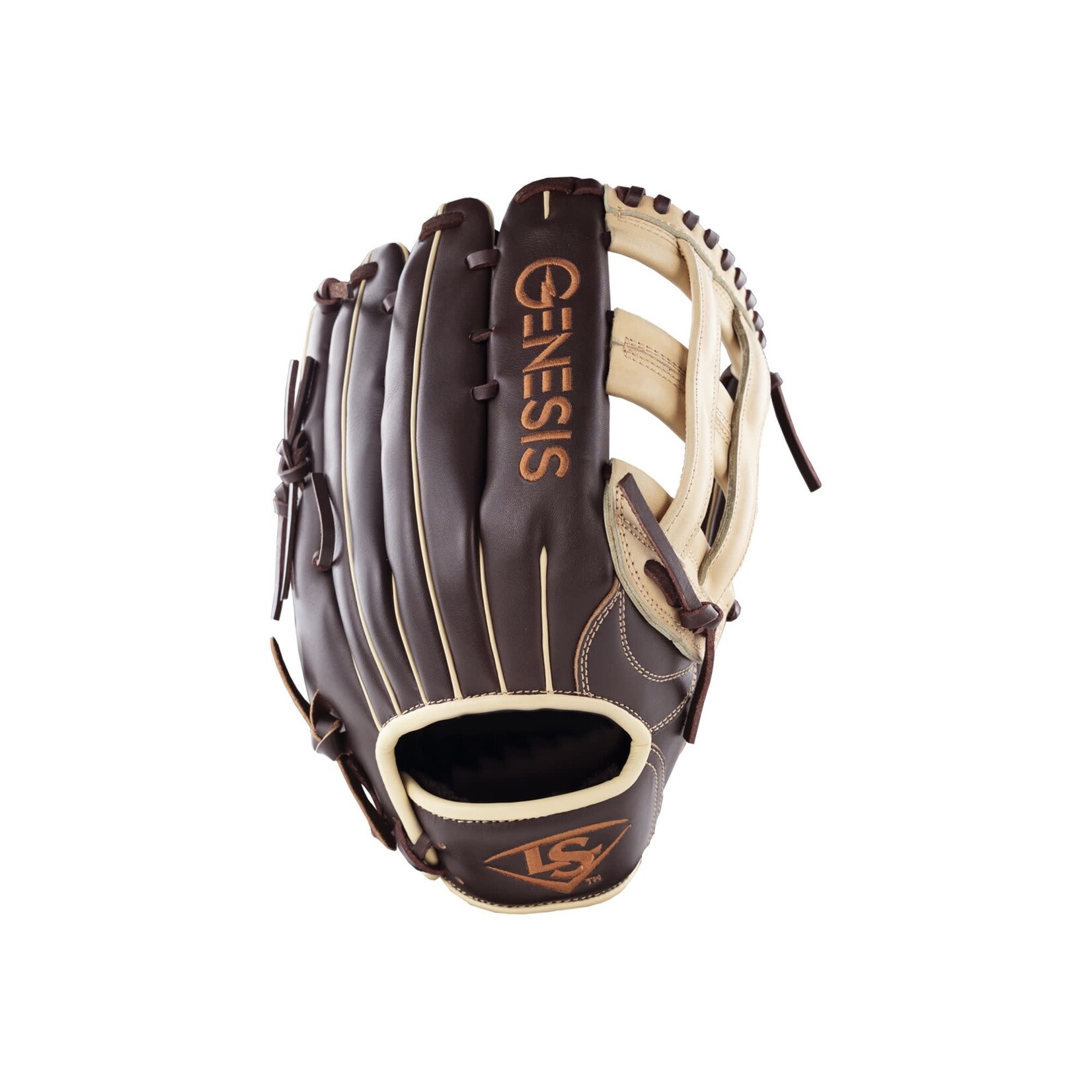 Louisville 2025 LOUISVILLE SLUGGER GENESIS SLOWPITCH FILDING GLOVE DARK BROWN-CAMEL