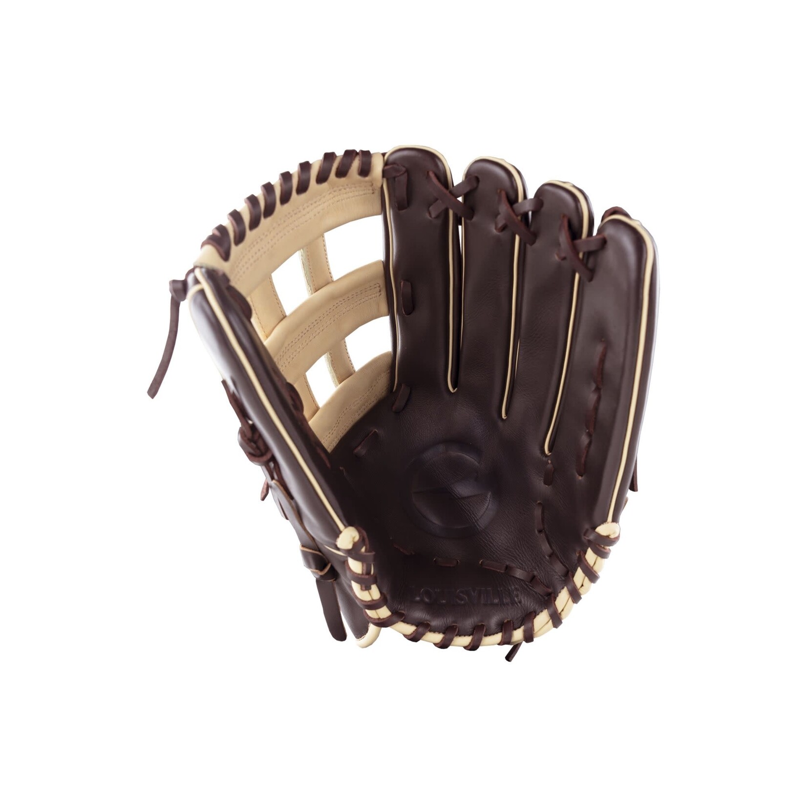 Louisville 2025 LOUISVILLE SLUGGER GENESIS SLOWPITCH FILDING GLOVE DARK BROWN-CAMEL