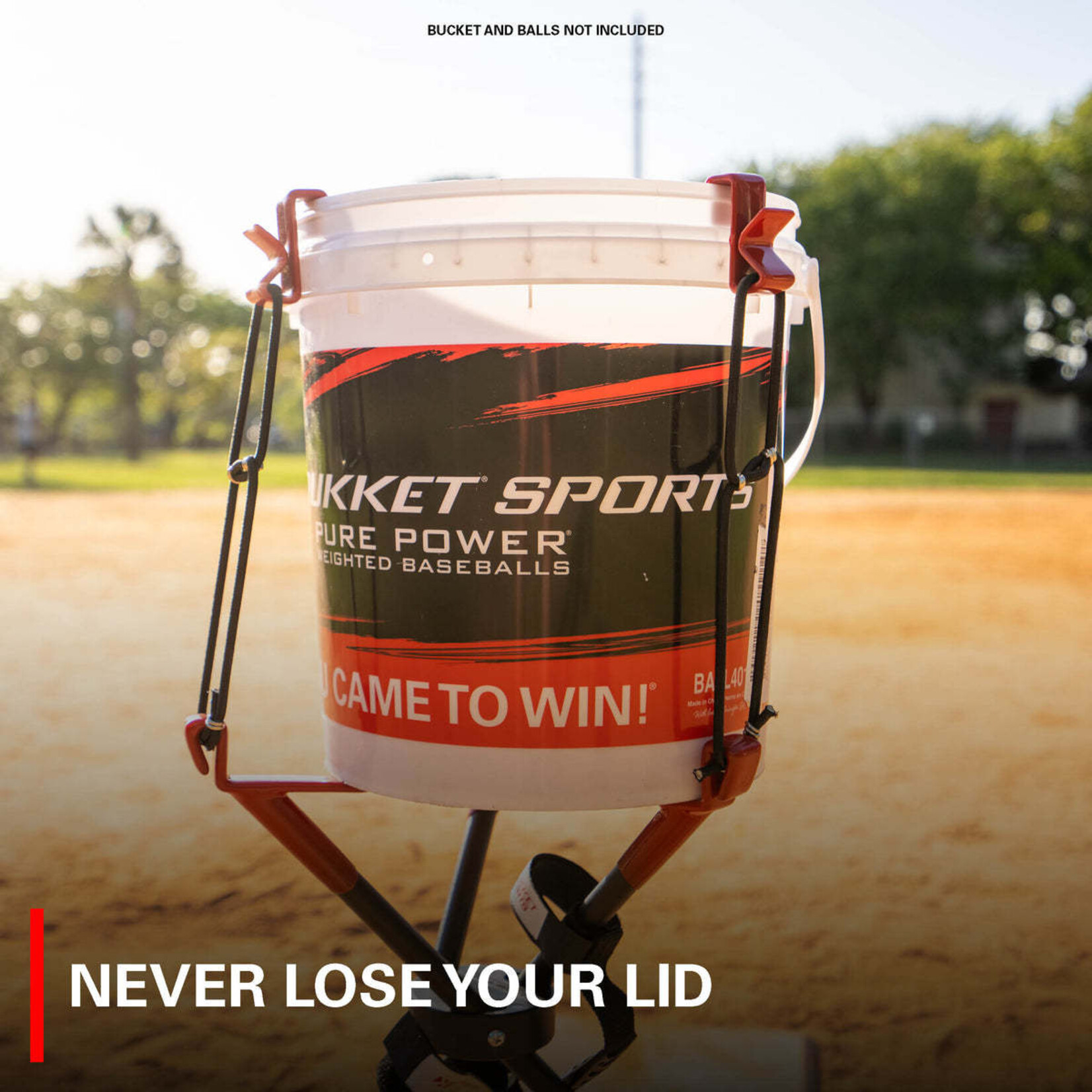 Rukket Rukket Baseball & Softball Ball Bucket Holder | Caddy Buddy for Batting Pitching Practice