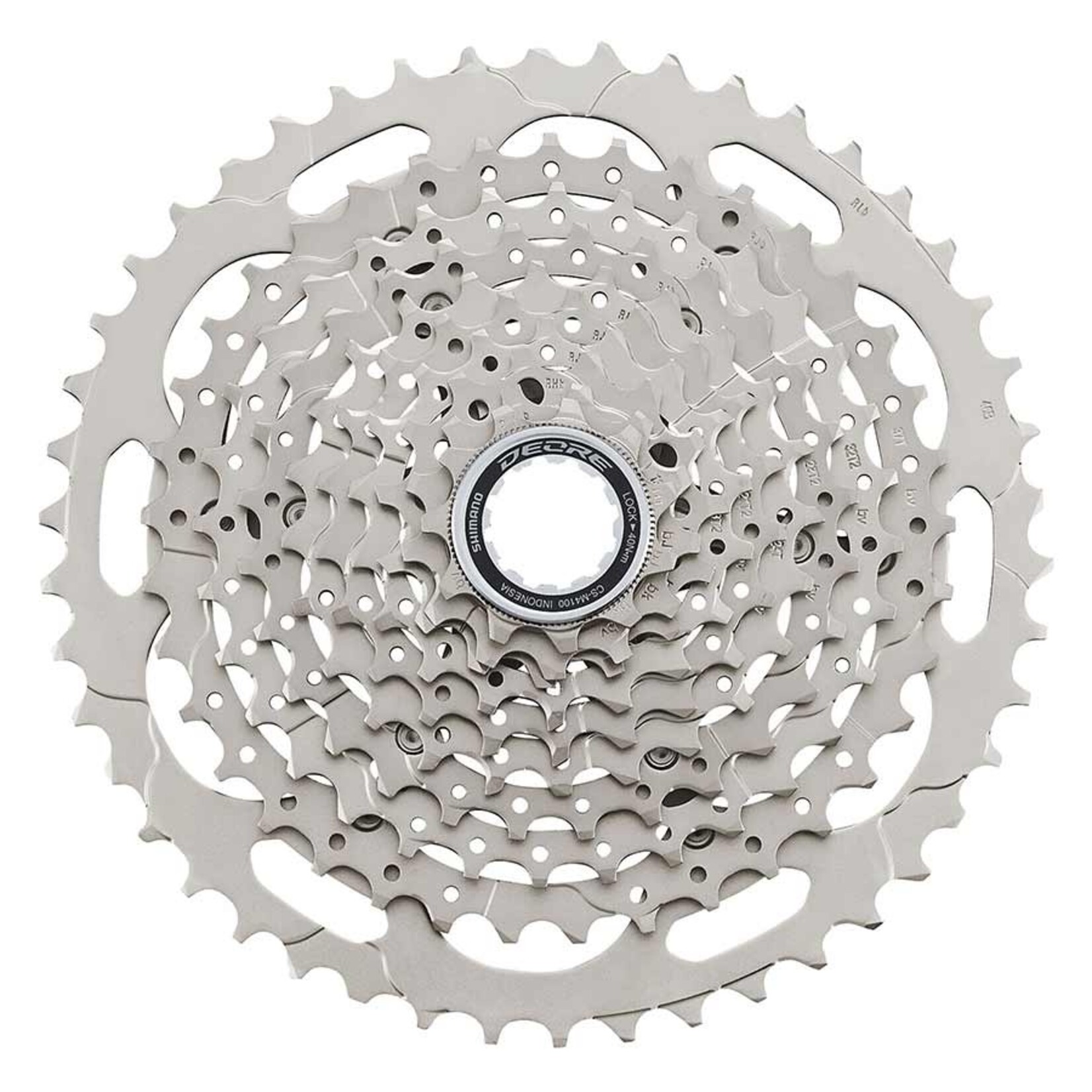 Shimano CASSETTE SPROCKET, CS-M4100, 11-46T, DEORE, 10-SPEED, 11-13-15-18-21-24-28-32-37-46T