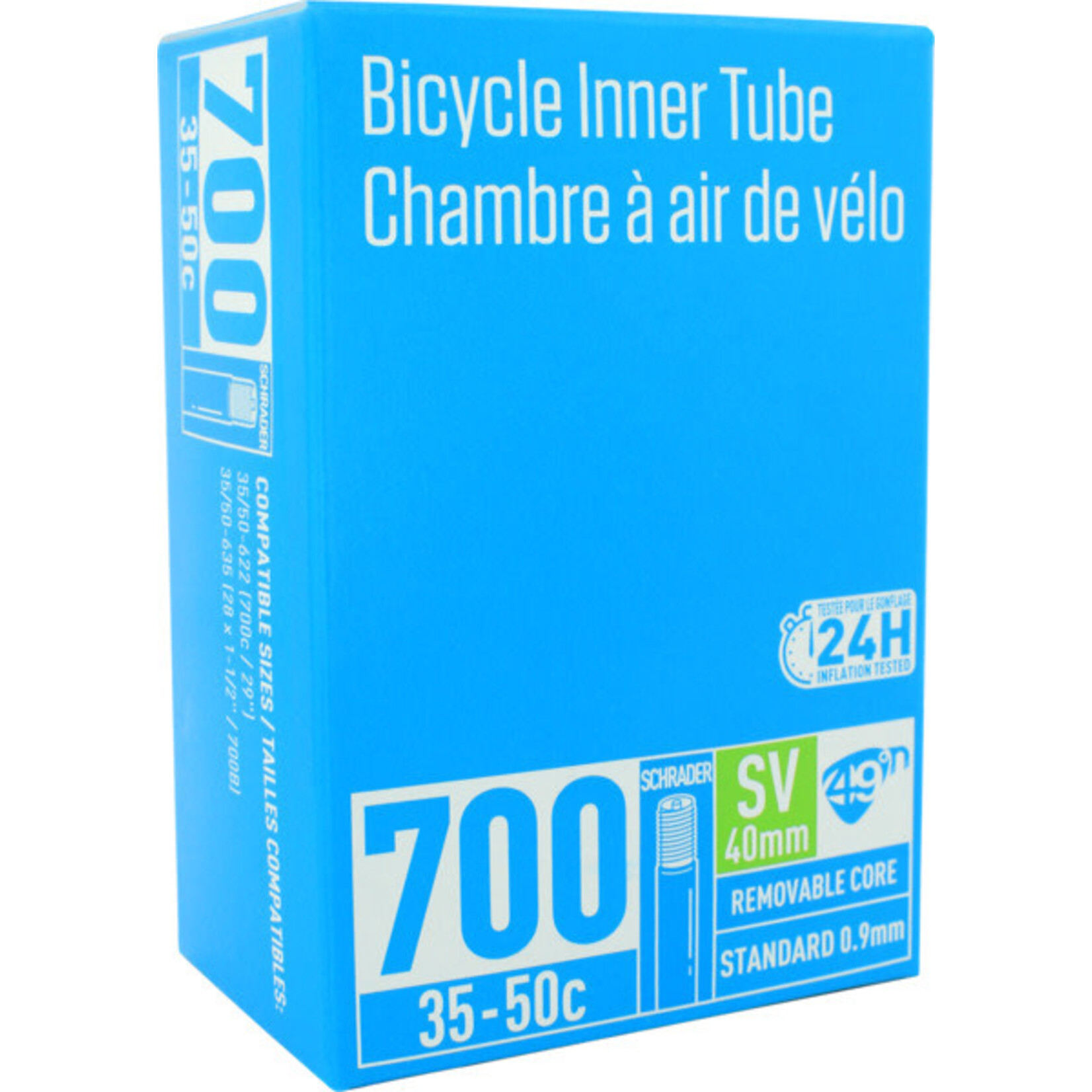 49N CHAMBRE À AIR STANDARD - VALVE SCHRADER 700 X 35-50C