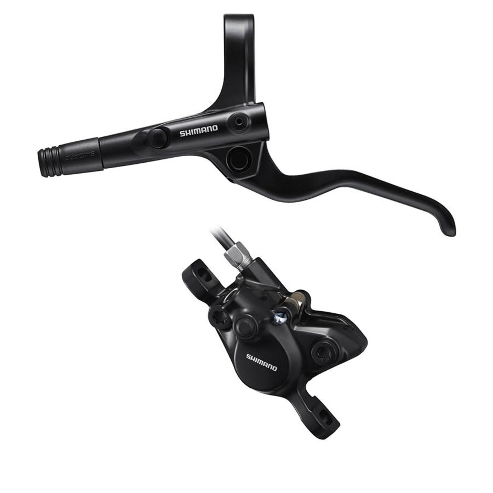 Shimano Shimano, Alivio BL-M201/BR-M200, MTB Hydraulic Disc Brake, Rear, Post mount, Disc: 160 or 180mm (not included), Black, Set, EMT201KRRXRA170