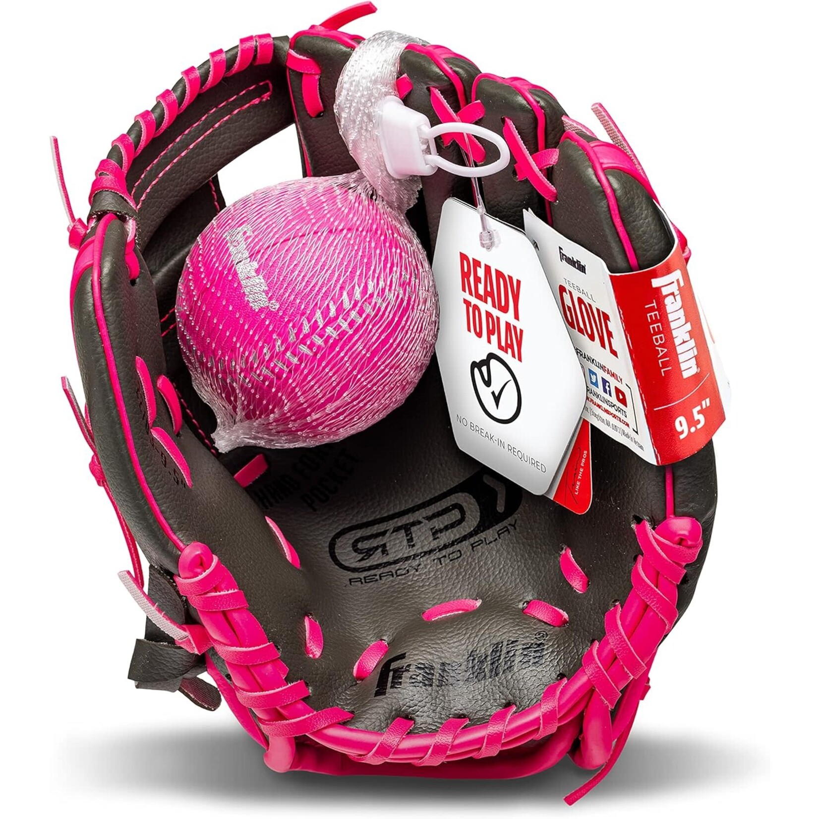 Franklin 9.5" GRAPHITE/PINK PVC W/BAL