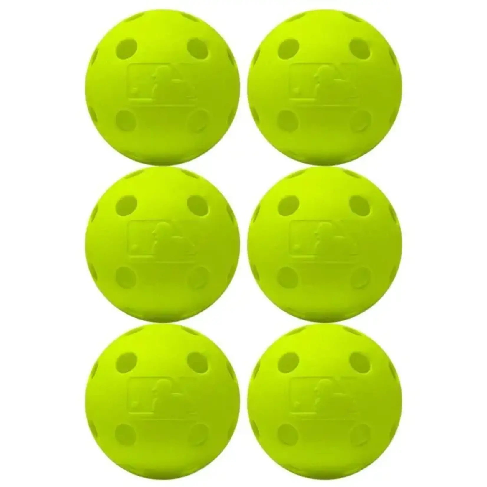 Franklin MLB® 9" INDESTRUCT-A-BALL™ BASEBALL O.YLW 6PC MESH