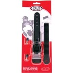 KUU “UNI.” Toe strap + Mesh w/webbing quality + Ratchet buckle(F) + Sawtooth(M) + hardware incl.2-screws, nuts&washers(ea) Complete M/Fset – One binding only.