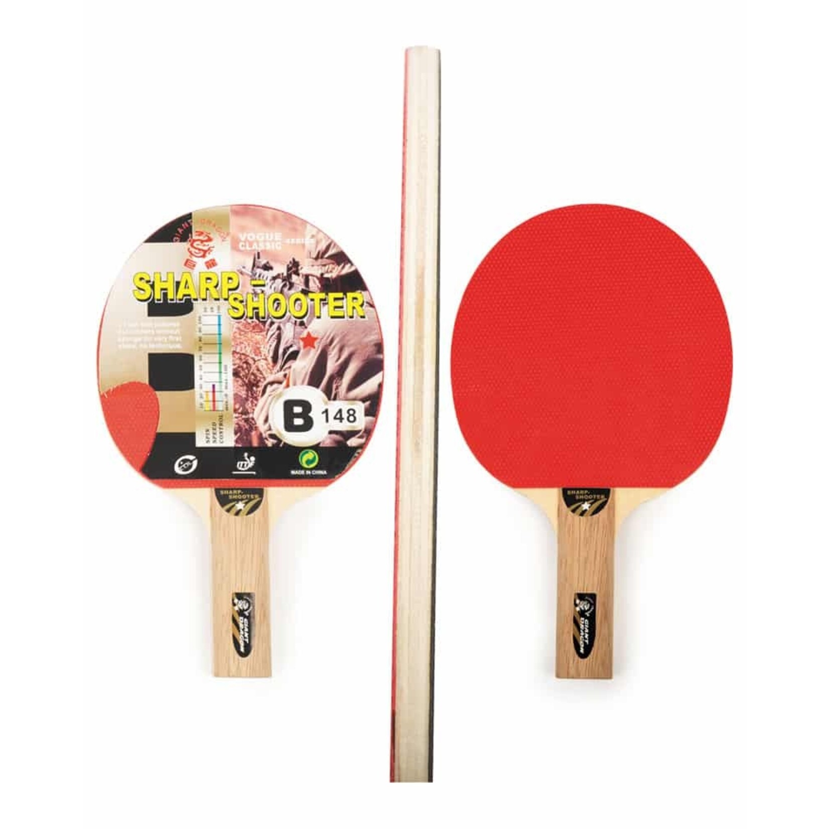 Giant Dragon GIANT DRAGON SHARP SHOOTER 1 STAR TABLE TENNIS PADDLE