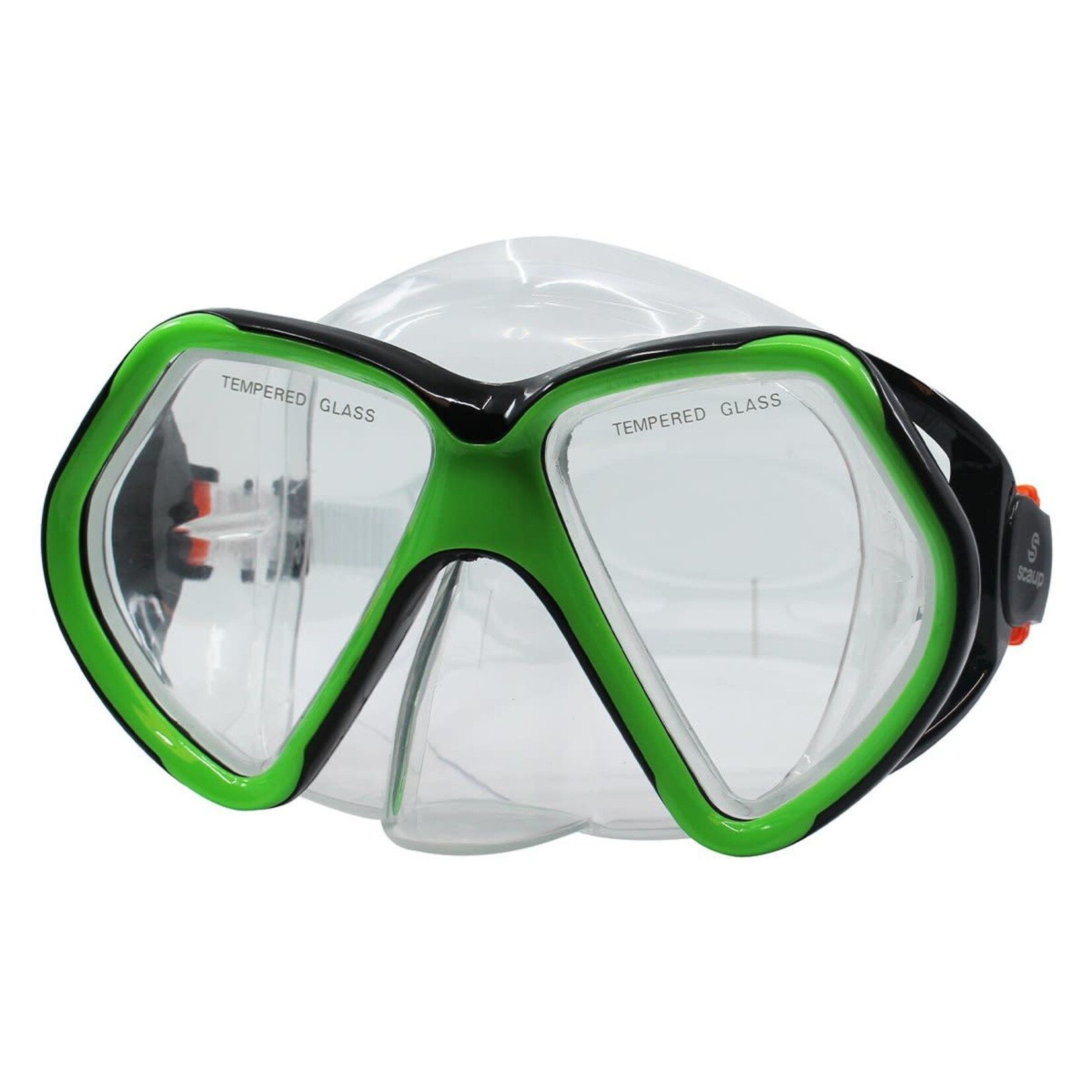 Scaup SCAUP AQUADUX LIME LEISURE SERIES SNORKELING MASK SENIOR