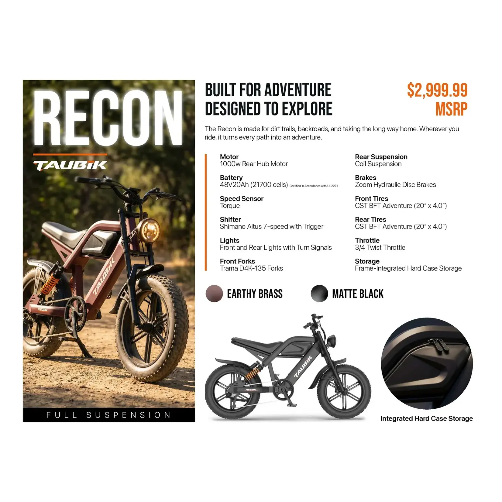 Taubik E-BIKE TAUBIK RECON