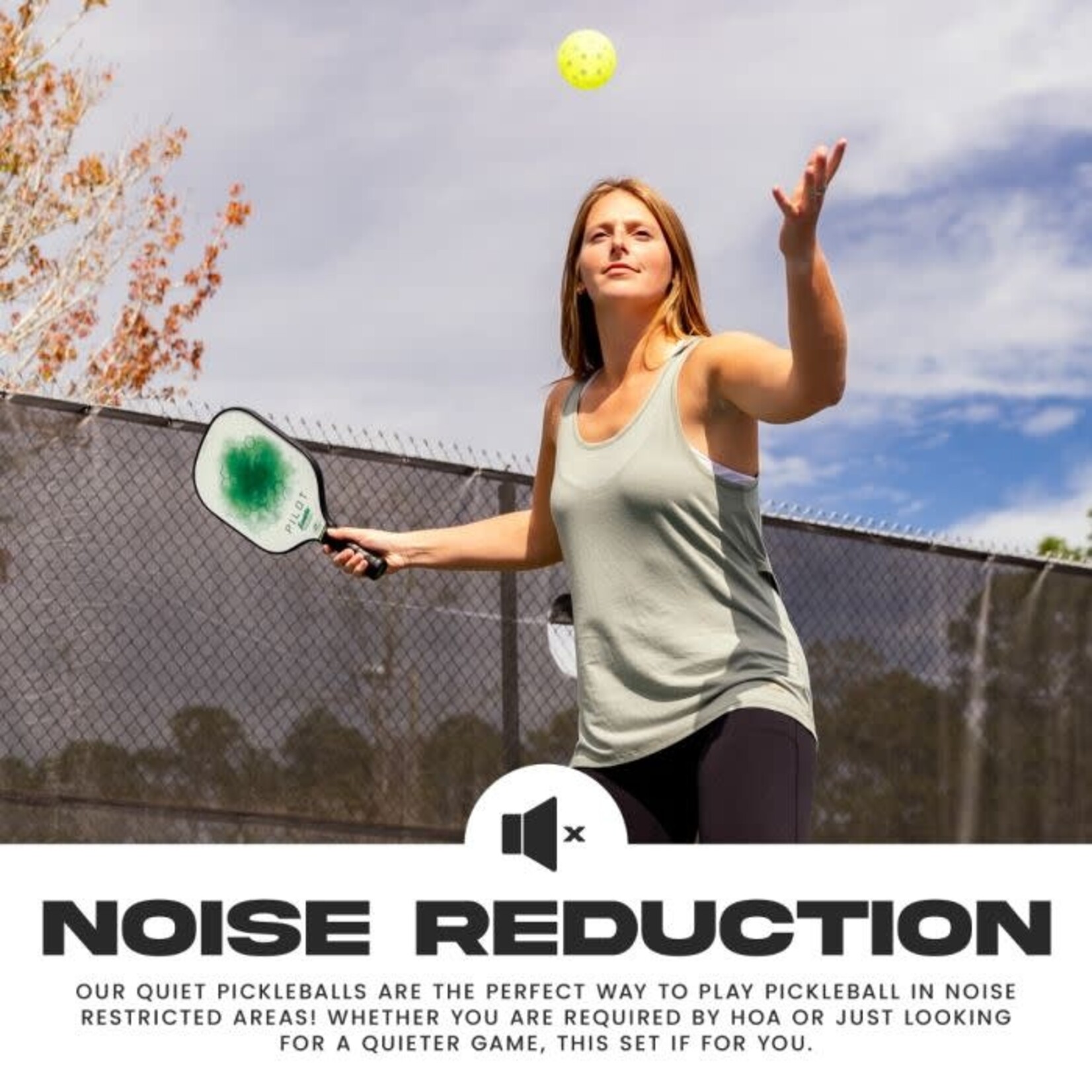 Franklin Silent Serve Quiet Foam Pickleballs - 3 Pack Vellum