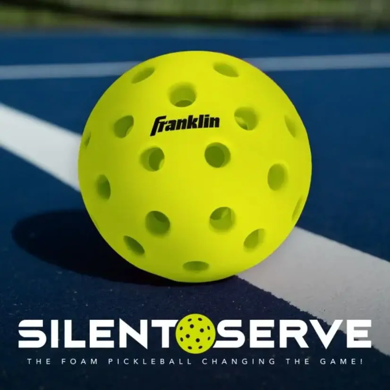 Franklin Silent Serve Quiet Foam Pickleballs - 3 Pack Vellum