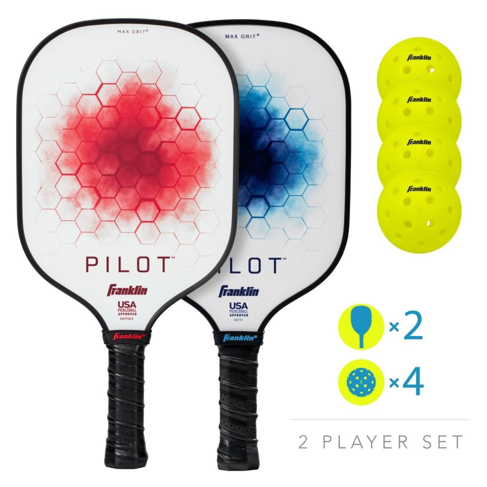 Franklin Performance Paddle Series - Pilot - 2 Player Set