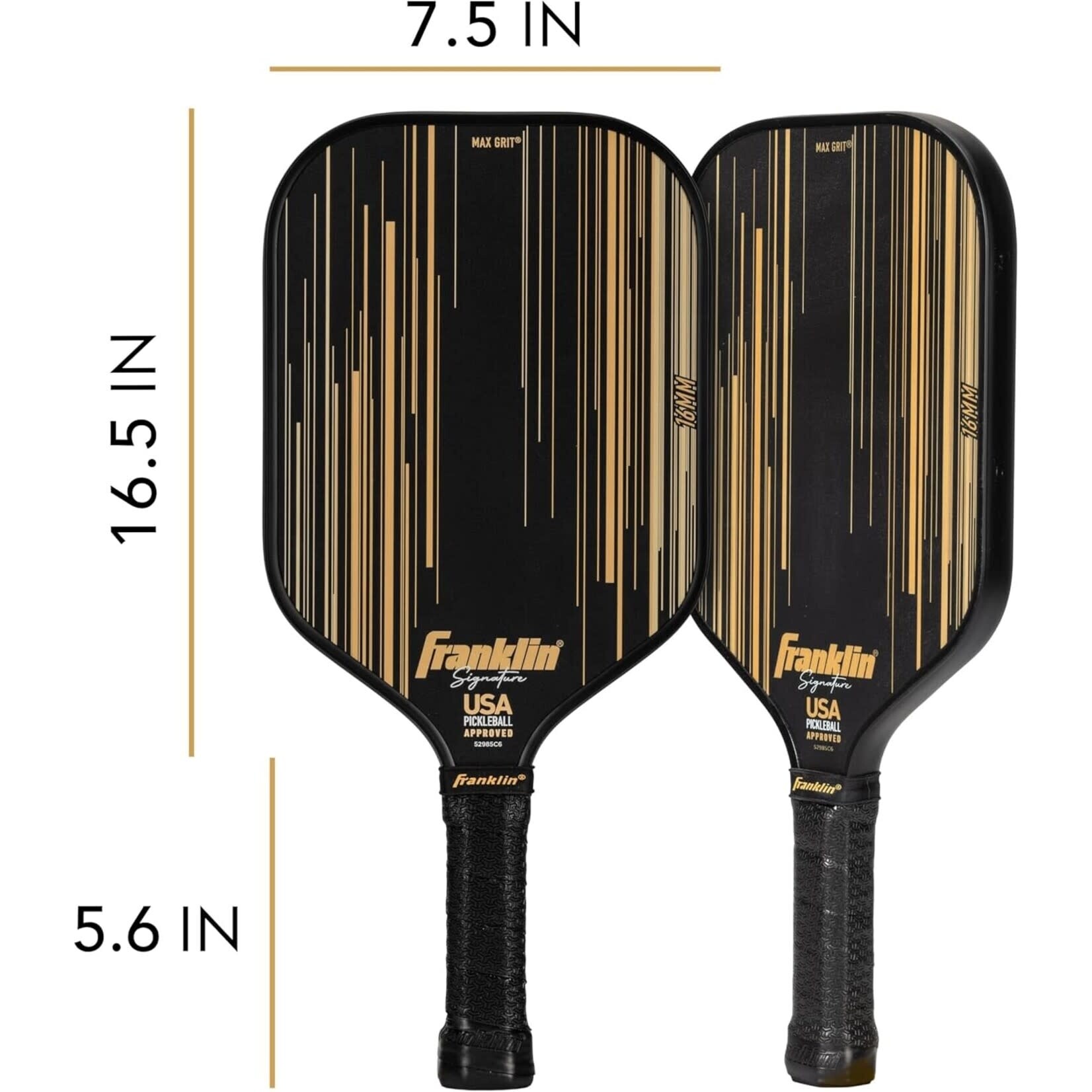 Franklin Signature Pro Series Paddle - Black/Gold