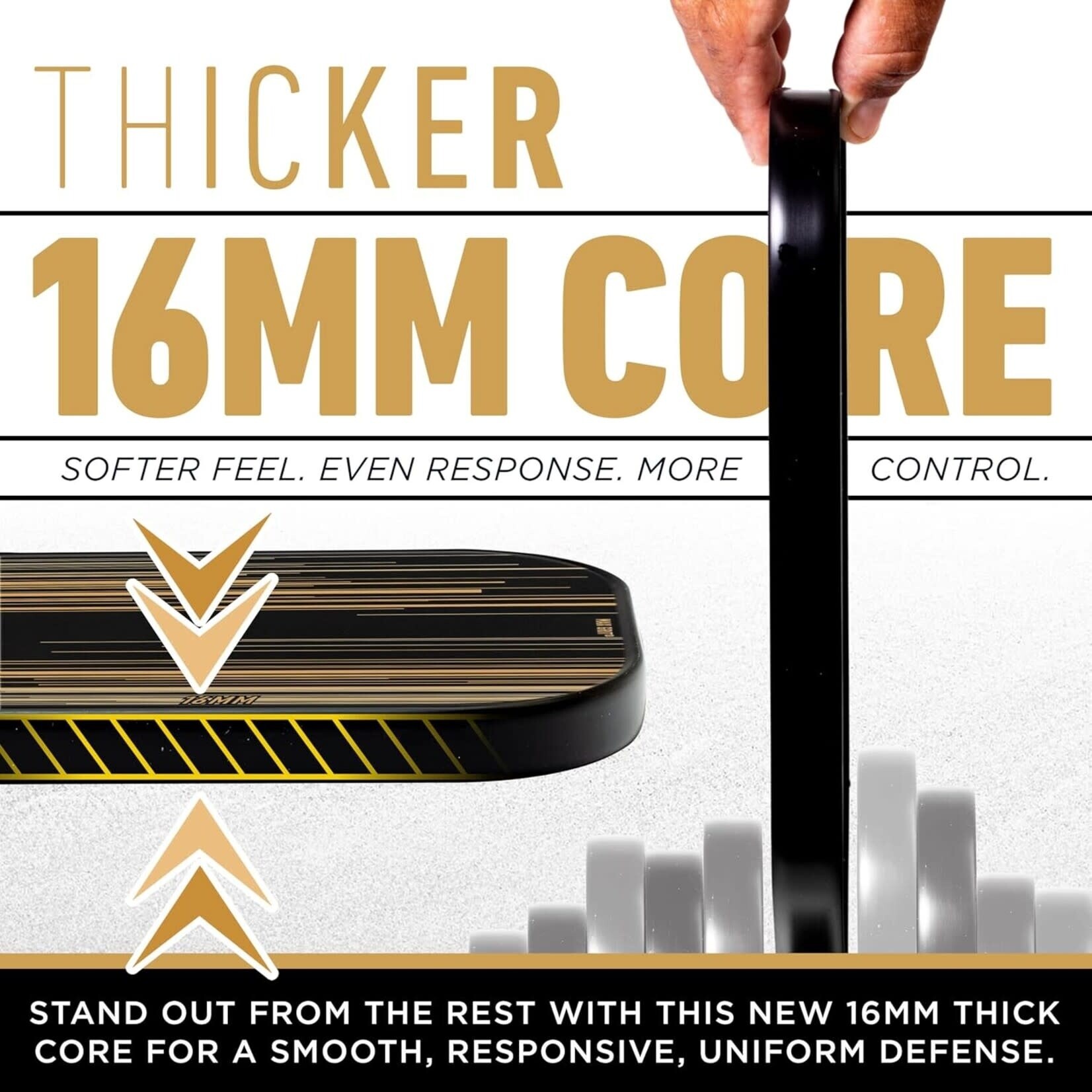 Franklin Signature Pro Series Paddle - Black/Gold