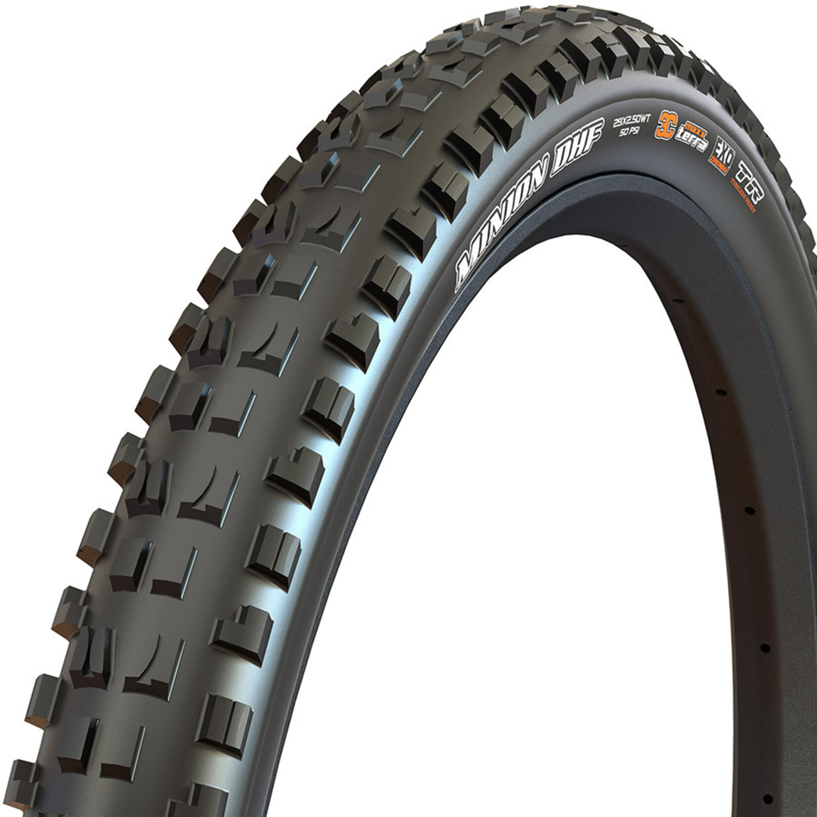Maxxis Maxxis, Minion DHF, 27.5x2.80, Folding, 3C Maxx Terra, Tubeless Ready, EXO, 120TPI, 35PSI, Black