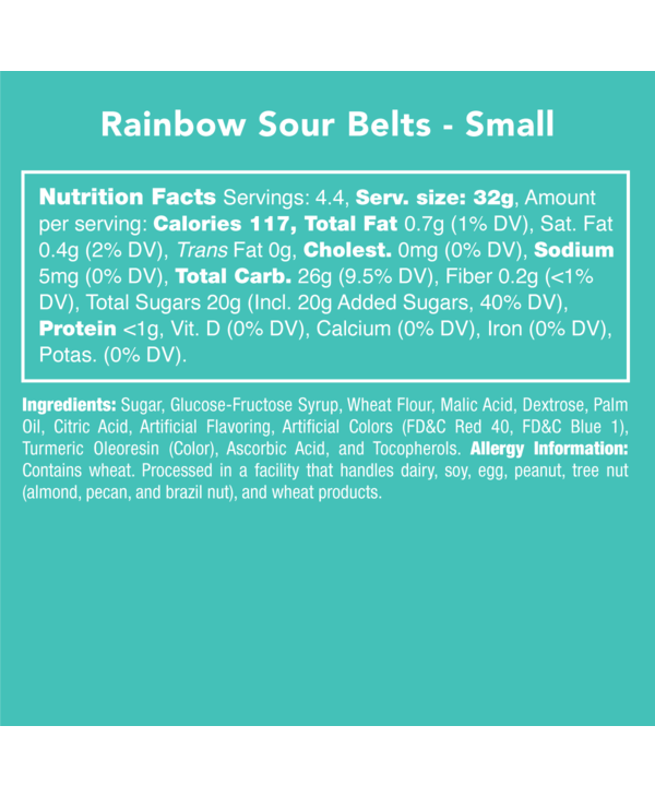 Raindow Sour Belts - Small