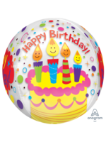 15 Inch Happy Candles Birthday Orbz Balloon