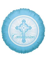 18IN 1st Communion Lt. Blue  FOIL BALLOON