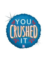 18IN You Crushed It! - HOLOGRAPHIC BALLOON